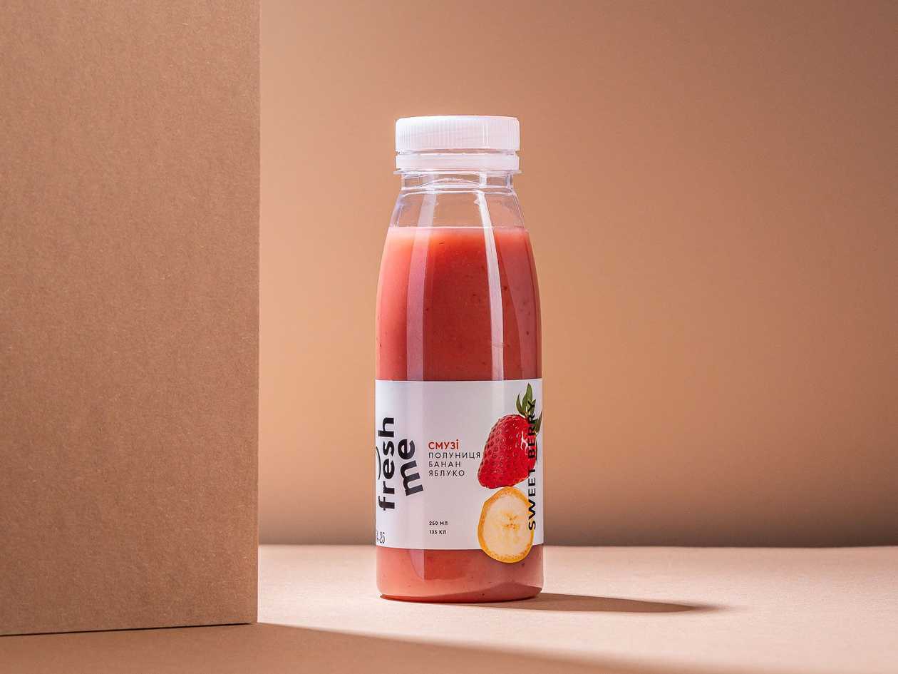 Смузі Fresh me Солодка полуниця