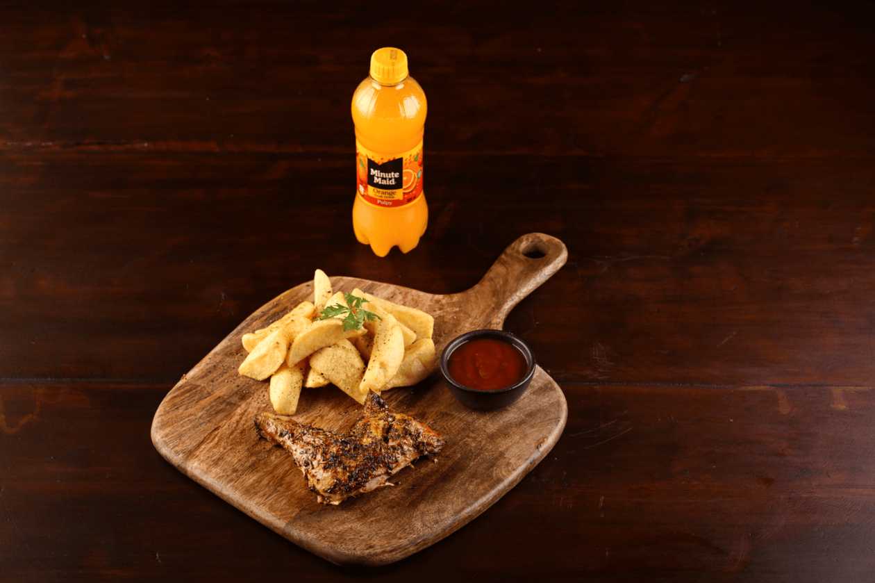 Lemon & Herb 1/4 Chicken & Chips + Minute Maide
