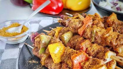 Cow kebab