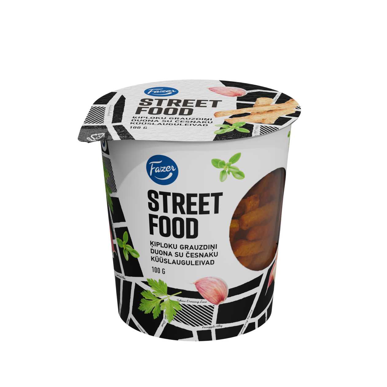 Fazer, Street Food Garlic Bread, 100g (expires soon)