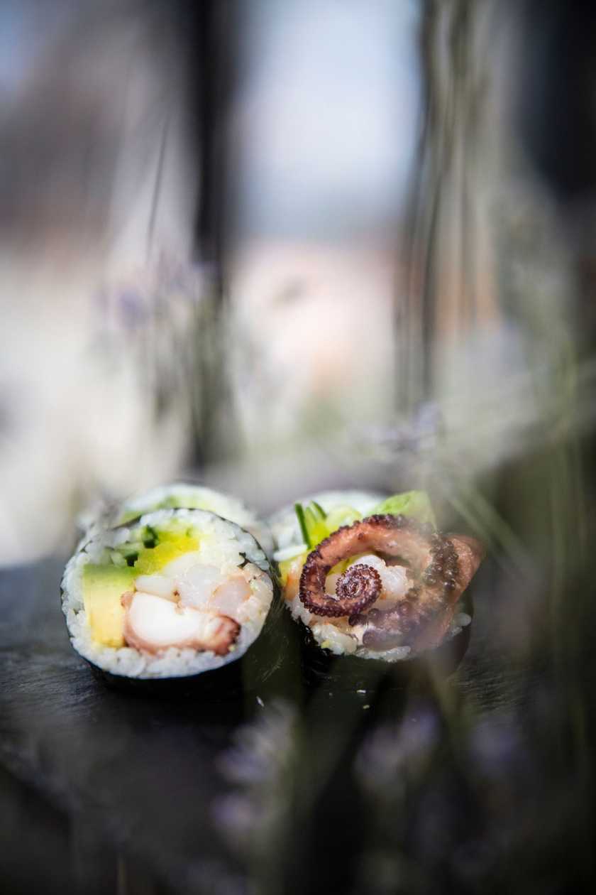 Seafood Futomaki in Garlic Butter