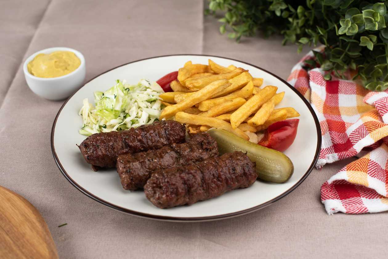 Minced Meat Rolls Meal