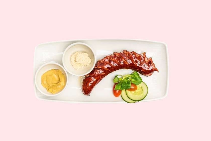 Roasted Sausage, Mustard