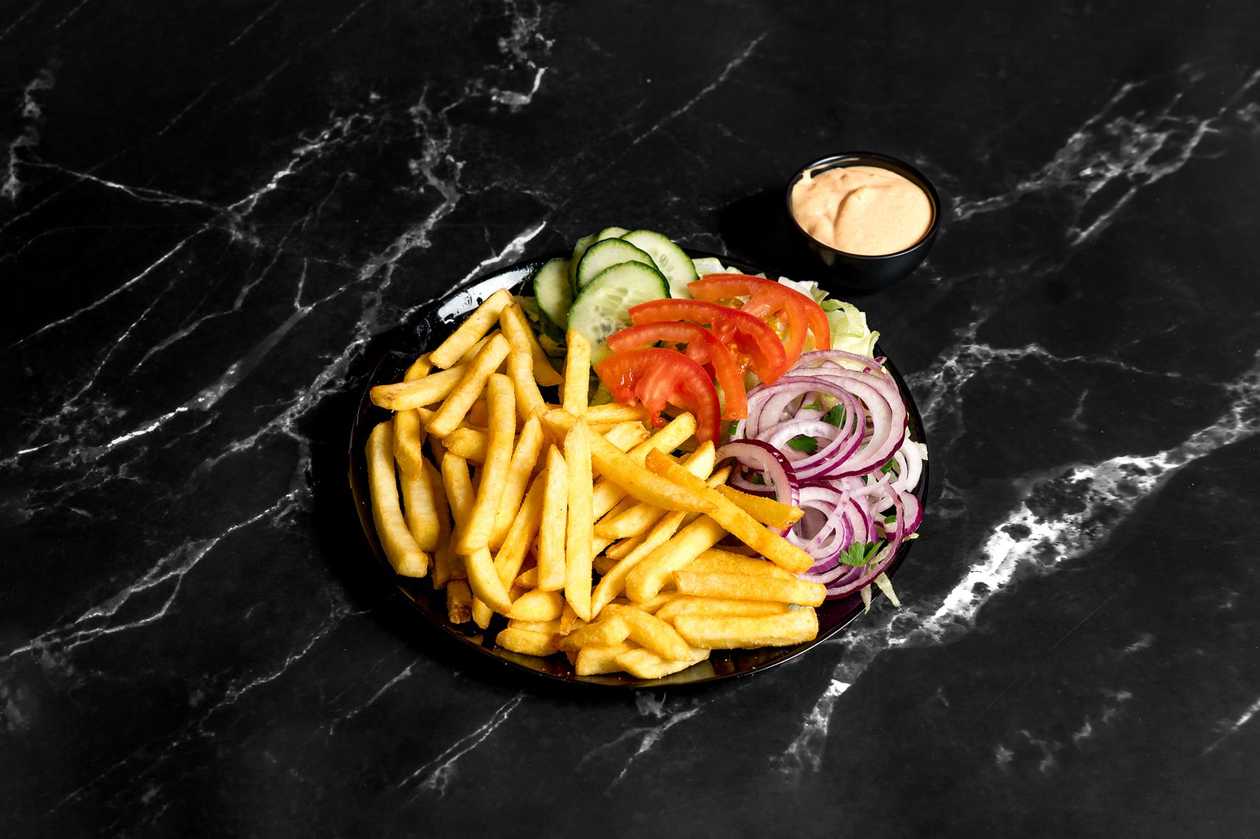 French Fries with Vegetables