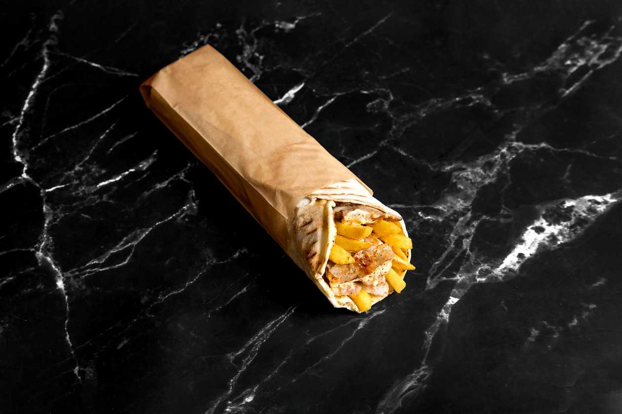 Kebab in Lavash Combo