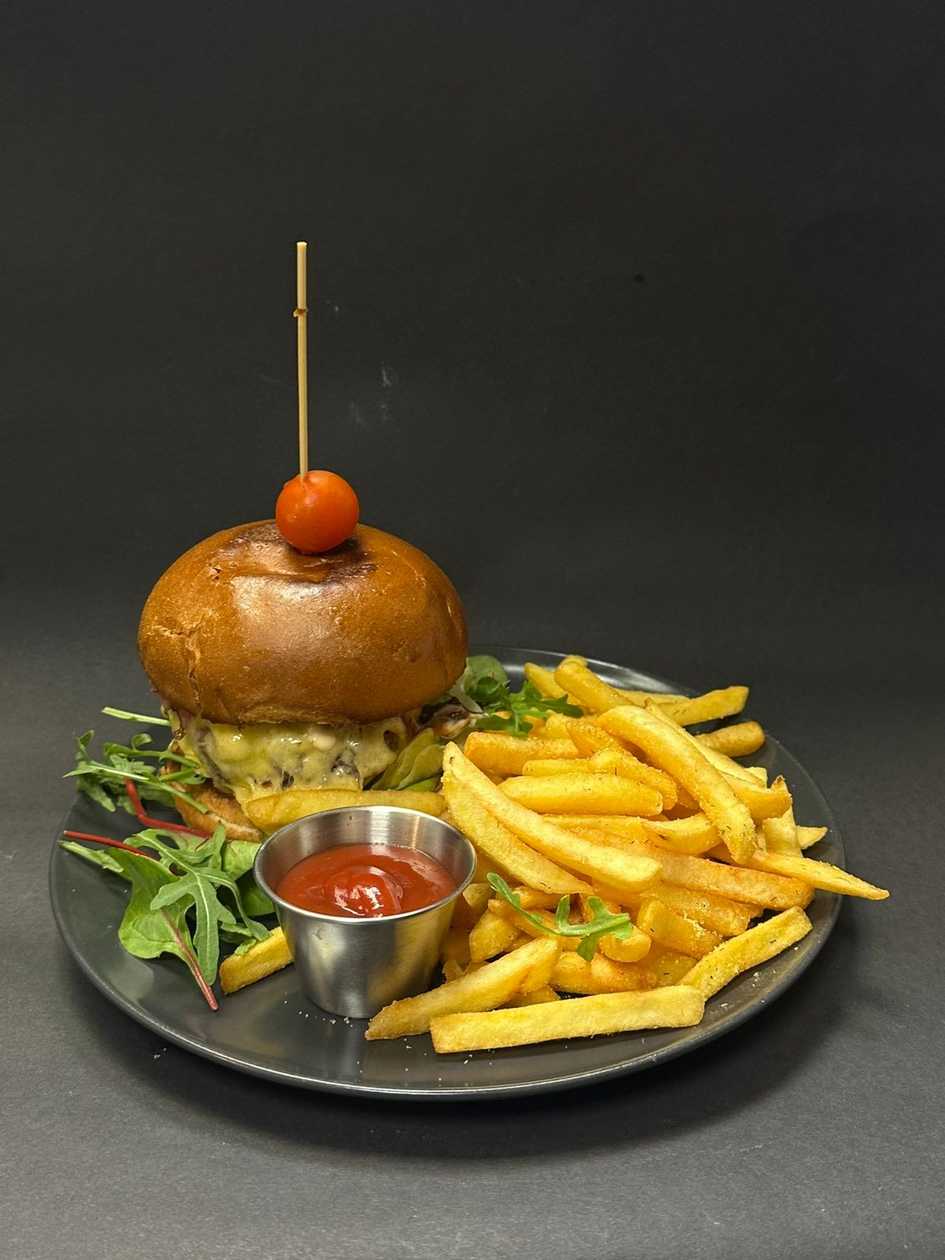 Burgeris su jautienos maltinuku