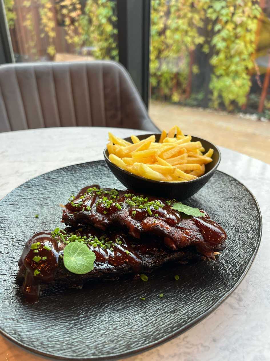 Pork Ribs with French Fries