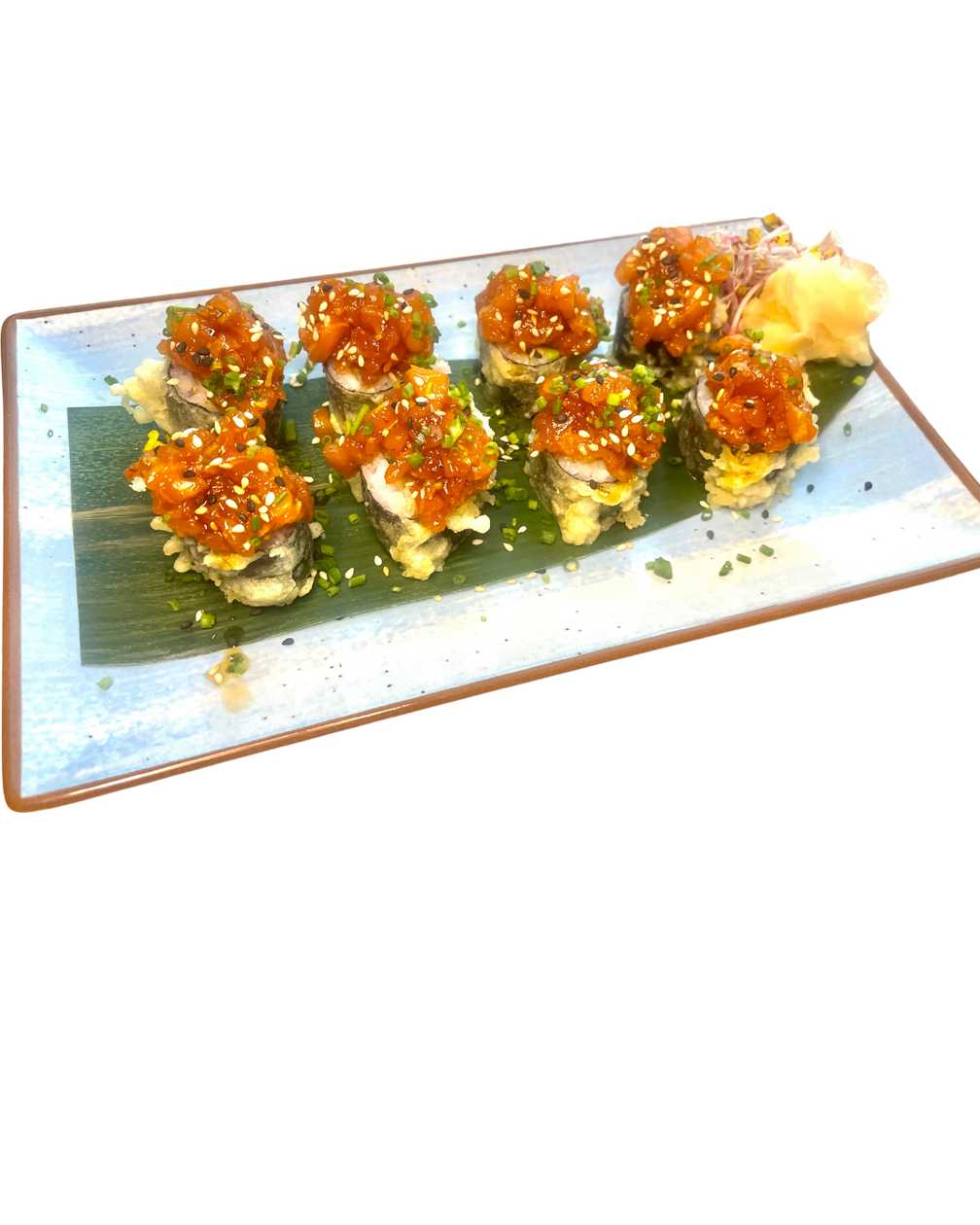 Hot avocado (roll in tempura and panko)