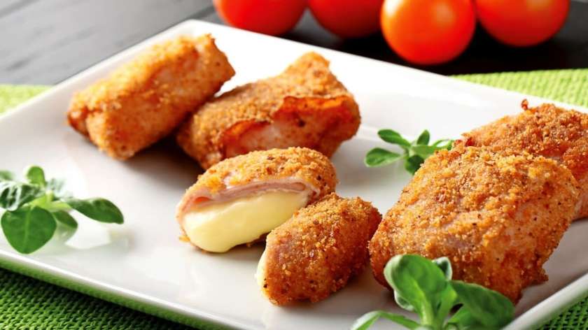 Fried Cheese with Ham