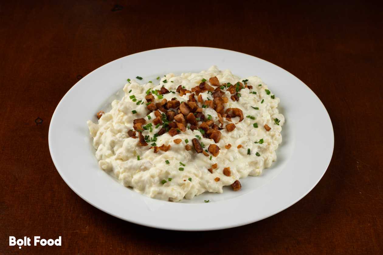 Sheep Cheese Dumplings with Bacon