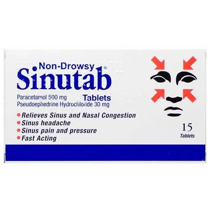 Sinutab Cold & Flu Tablets (Non-Drowsy)