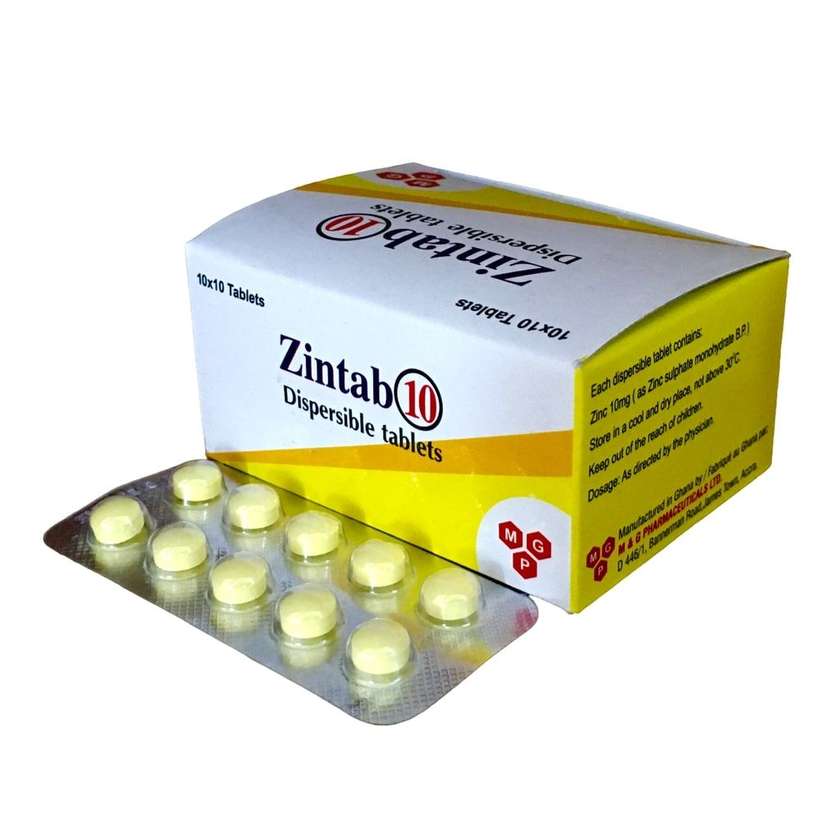 Zintab (M & G) 10mg (10 Doses) Tablets (X100)