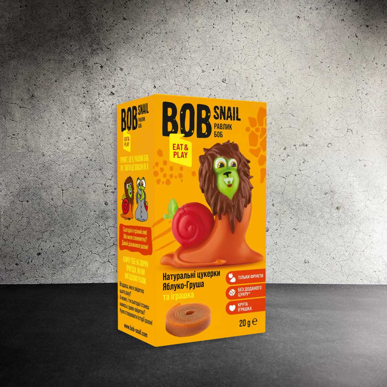Bob Snail з іграшкою 20 г Яблуко-Груша