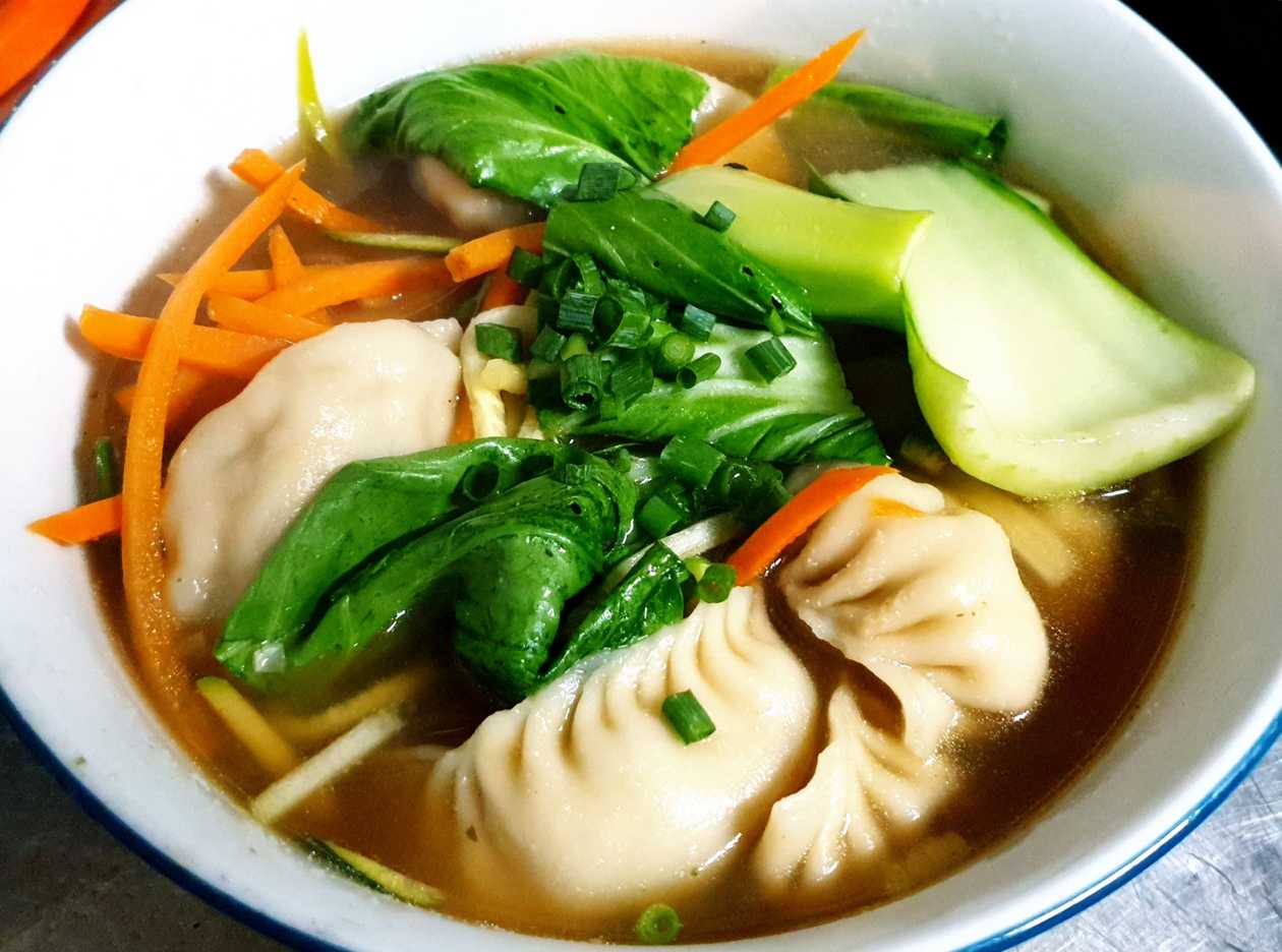 Veg Momo Soup