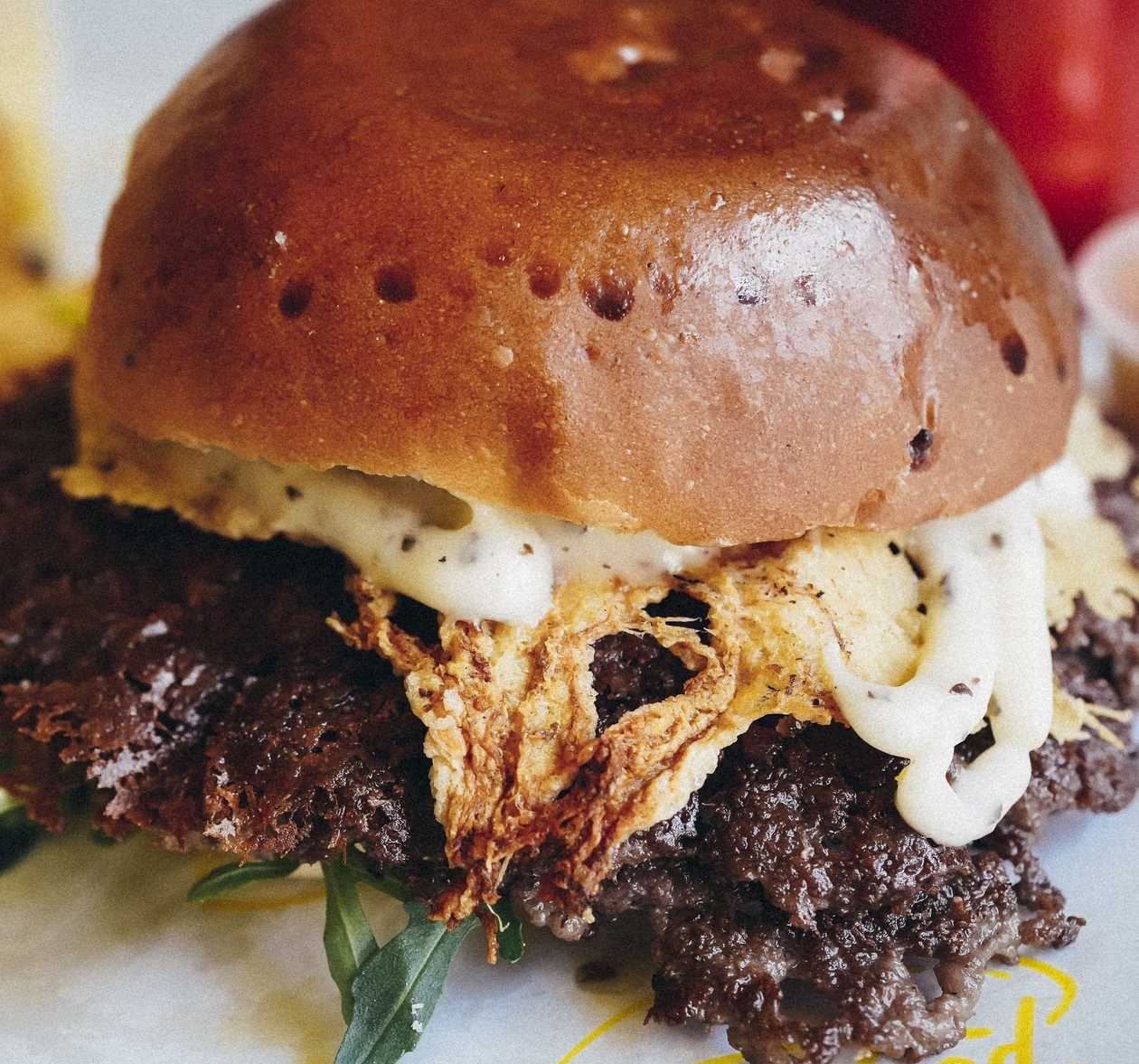 Double Truffle Smash Burger
