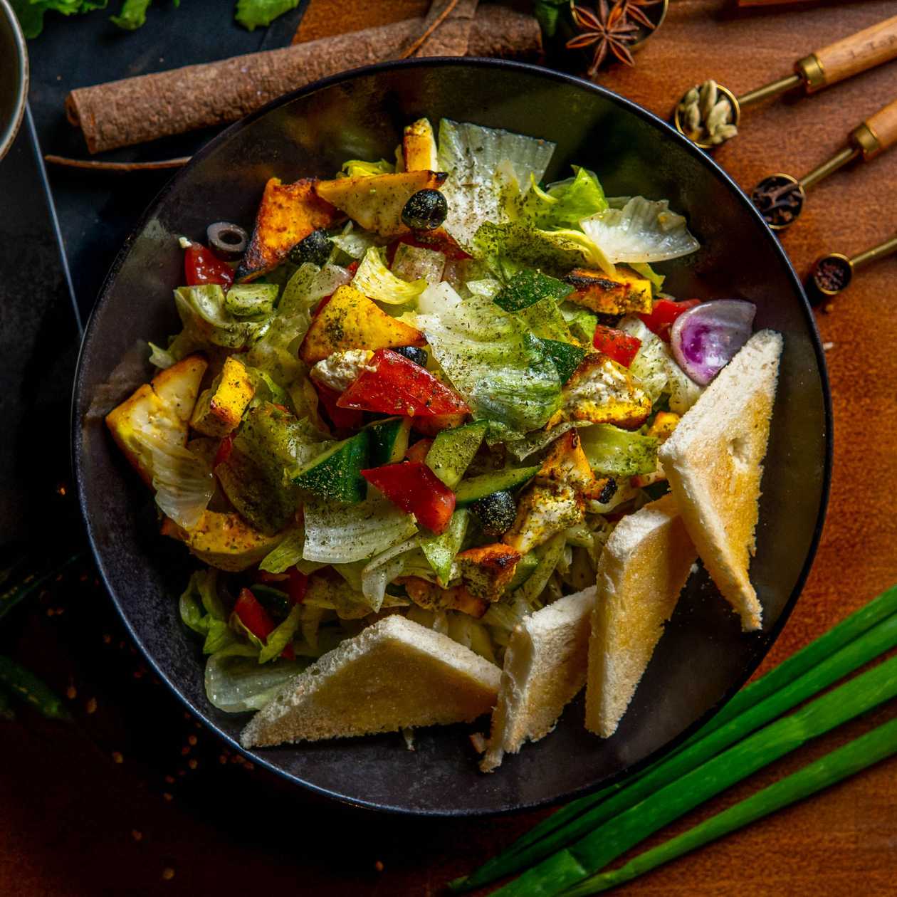 Paneer Tikka Indian Salad
