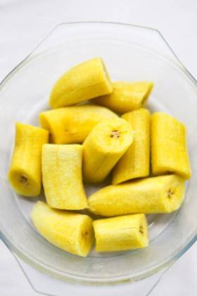 Boiled plantains