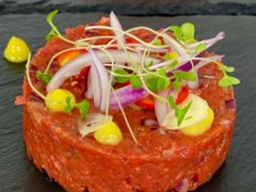 Beef Tenderloin Tartare, Toast