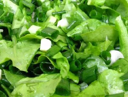 Salată Verde cu Ceapă și Castraveți