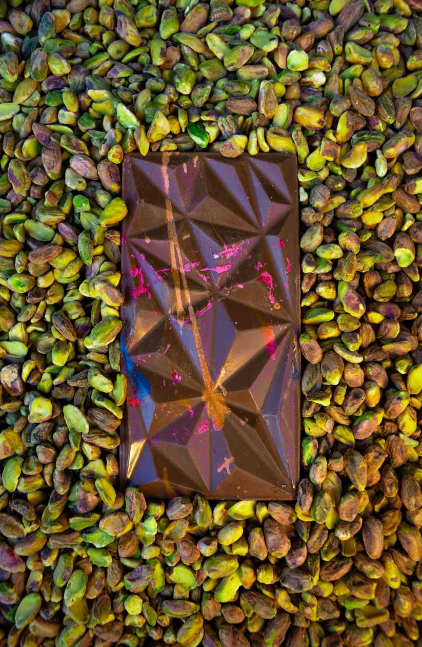 Home made Dubai chocolate with pistachio cream & Kunefe.