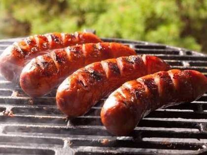 Grilled beef sausage