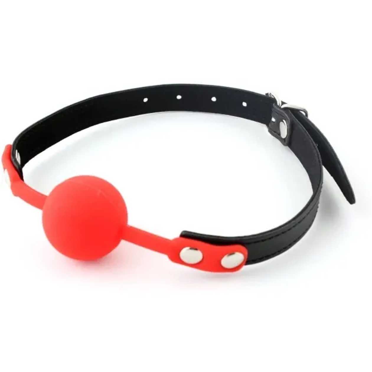 Red Silicone Ball Gag LUX05326