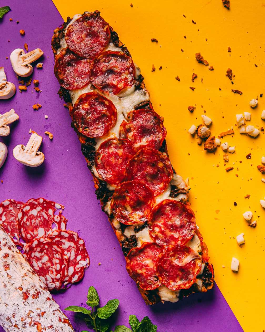Zapiekanka Salami napoli lagodne