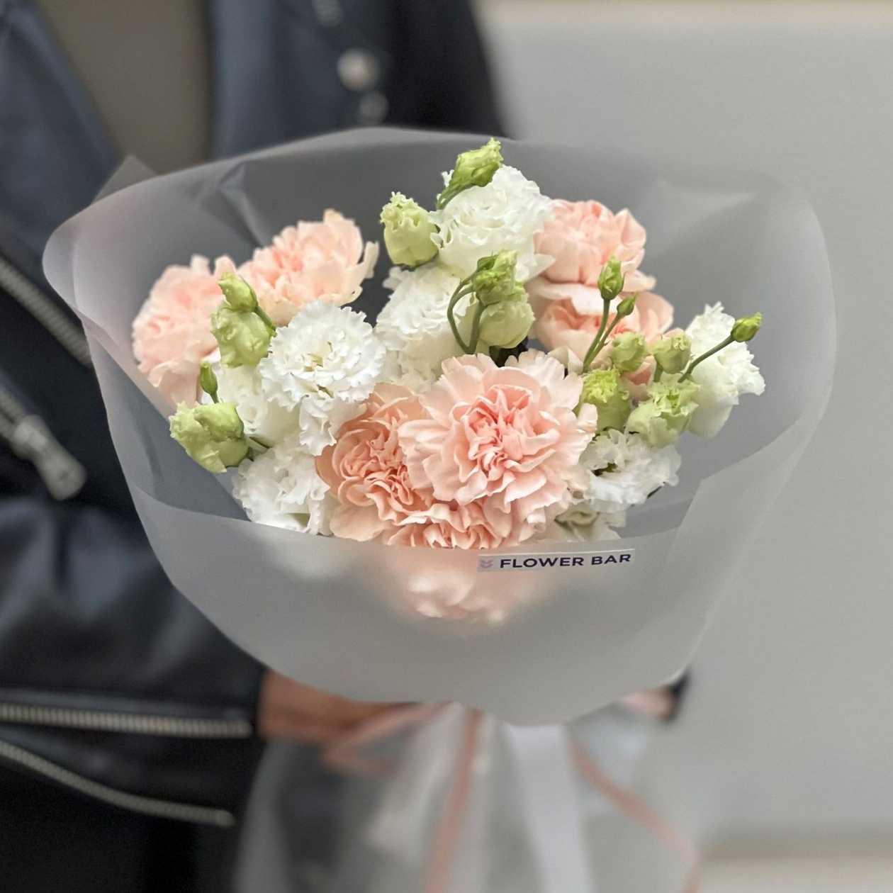 Bouquet "Crystal peach"