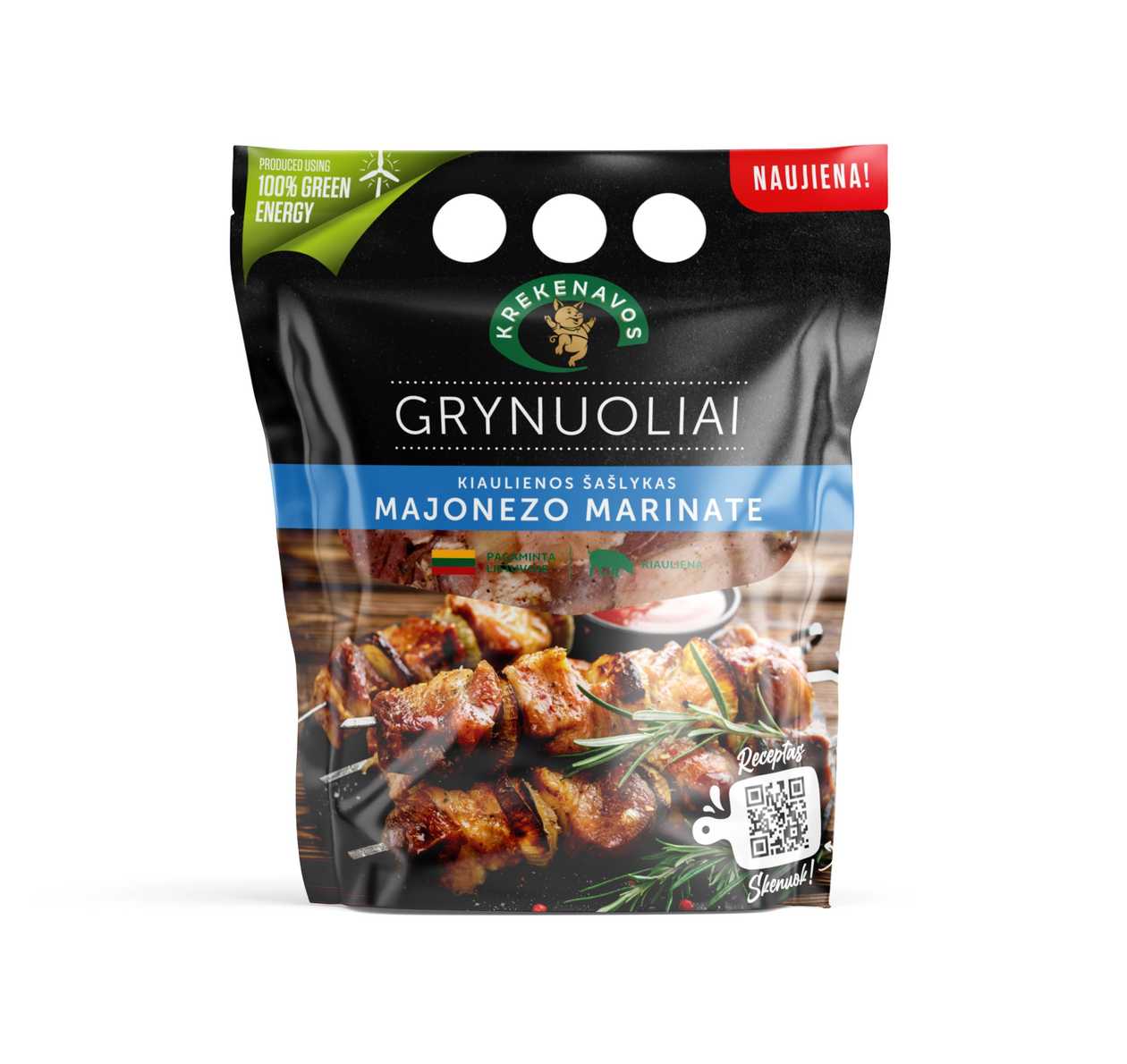 Pork Shashlik in Mayonnaise Marinade KREKENAVOS GRYNUOLIAI, 800g