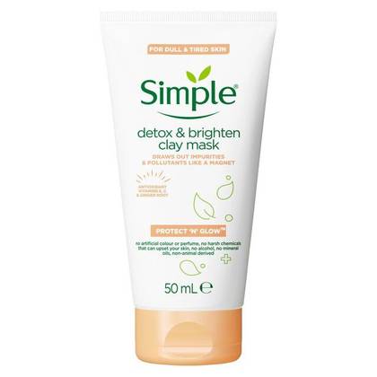 Simple Detox & Brighten Clay Mask 50ml