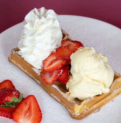 Waffle Morango
