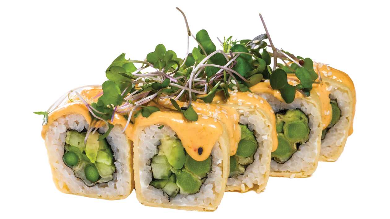 Asparagus Tomago maki