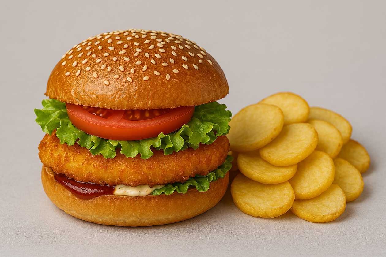 Fried cheese burger