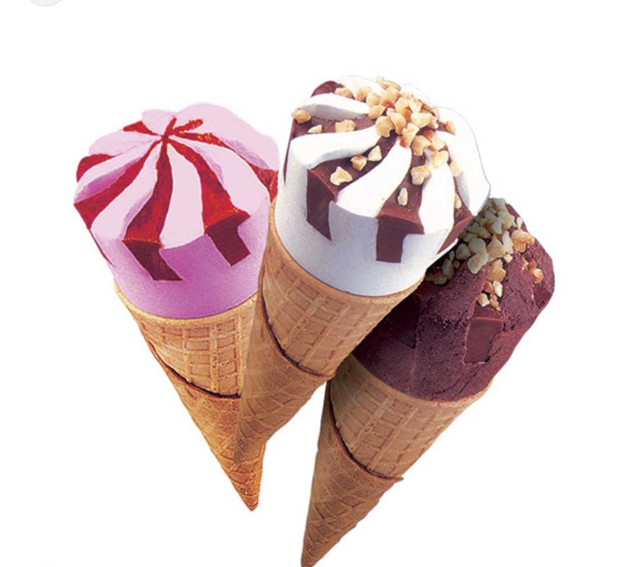 Cornet Ice cream ( Strawberry flavour ) 🍓🍦