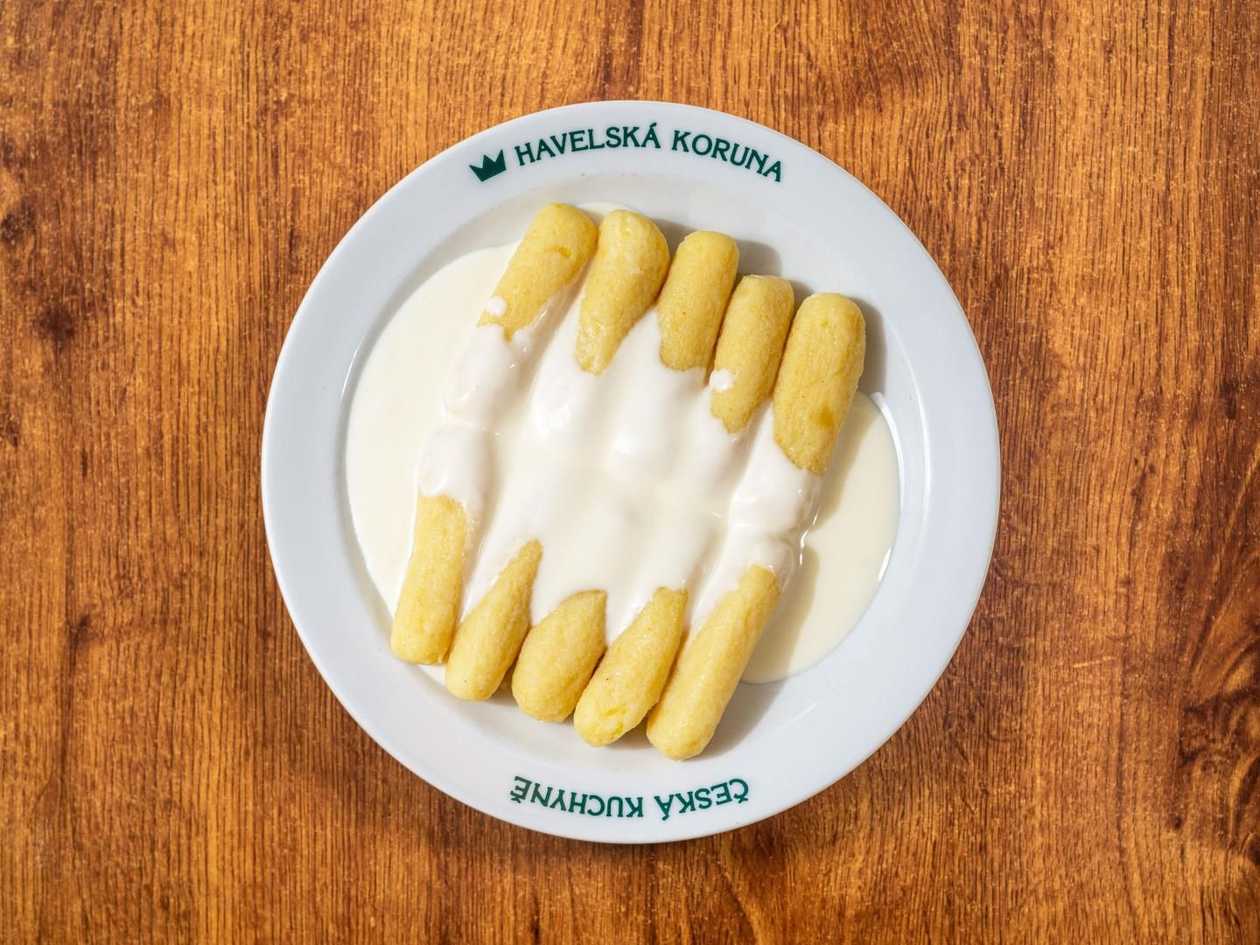 #215 Potato cones, whipped cottage cheese