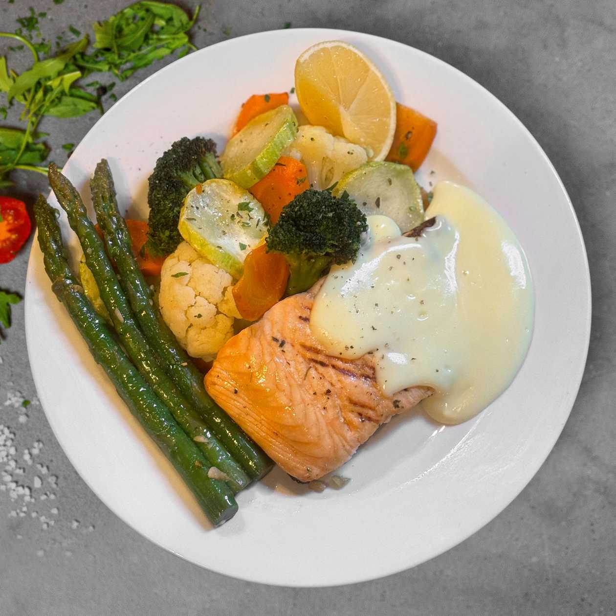 Oven Baked Salmon with Vegetables