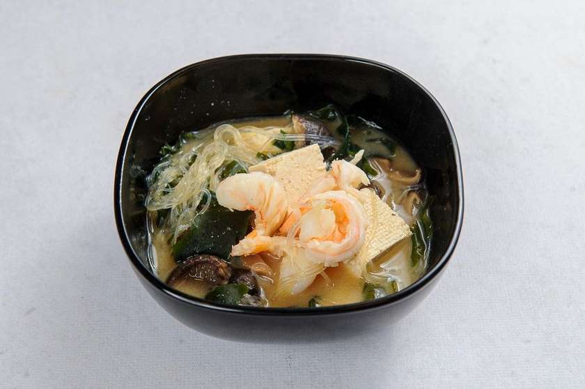 Miso Soup with Shrimp