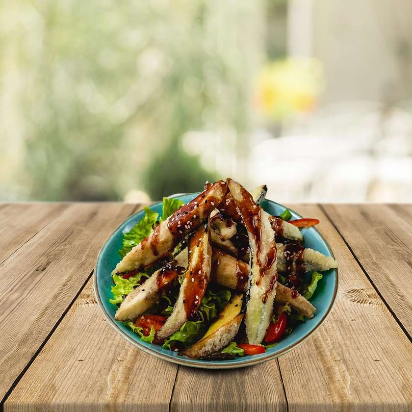 Crispy Eggplant Salad