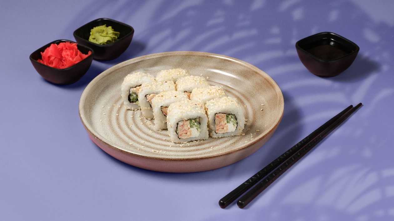 Sakura with Crab