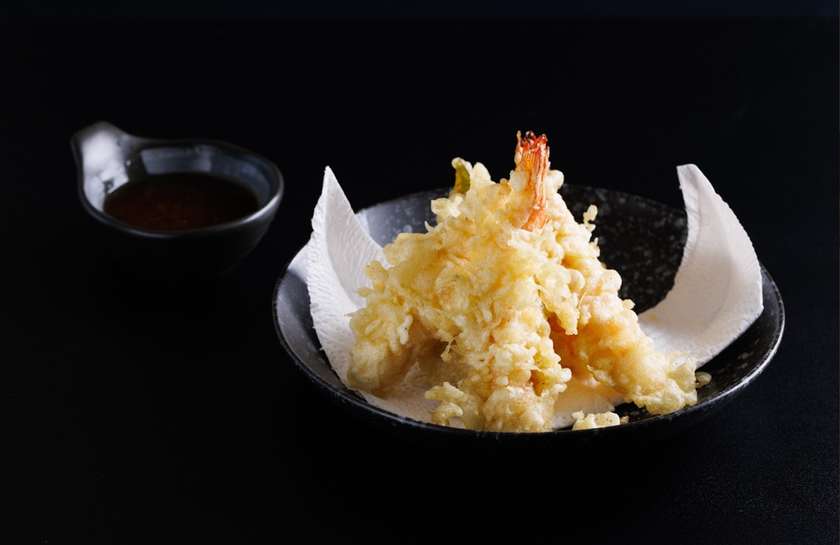 Shrimp in tempura