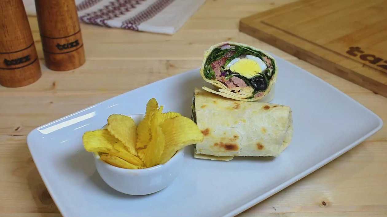 Mediterranean Tuna Wrap