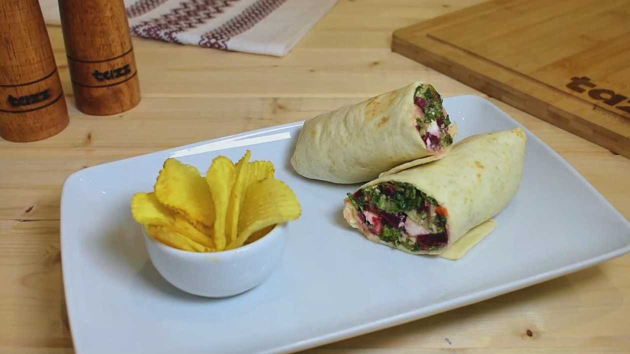 Gently Spiced Chicken Wrap