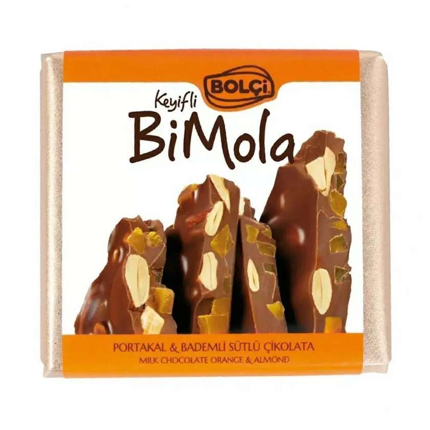 Chocolate with orange and almond