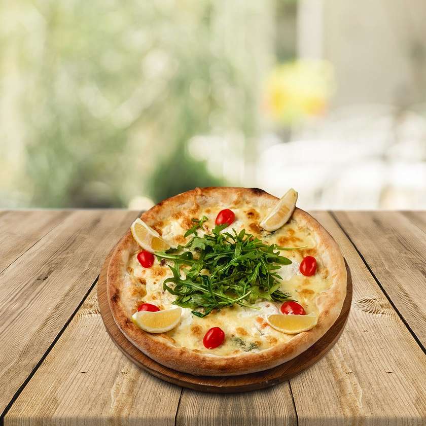 Burrata and Pistachio Pizza