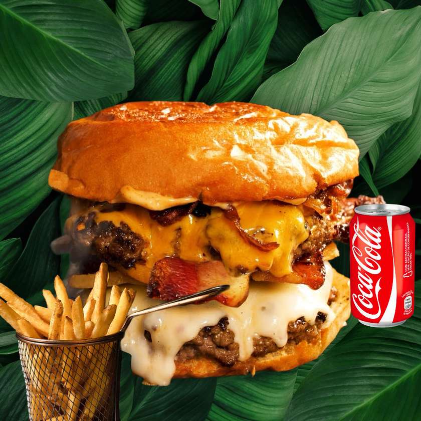 Giant Smashed Burger Menu