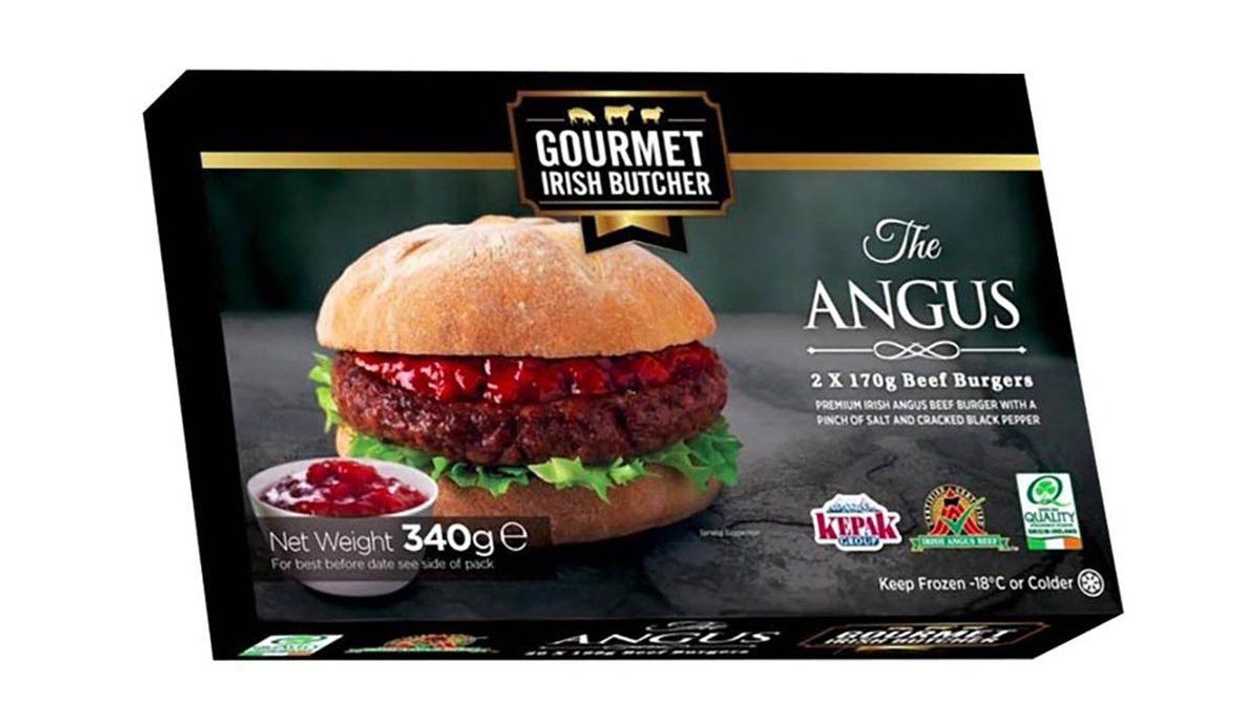 Gourmet Irish Angus Burgers, 340g X 2