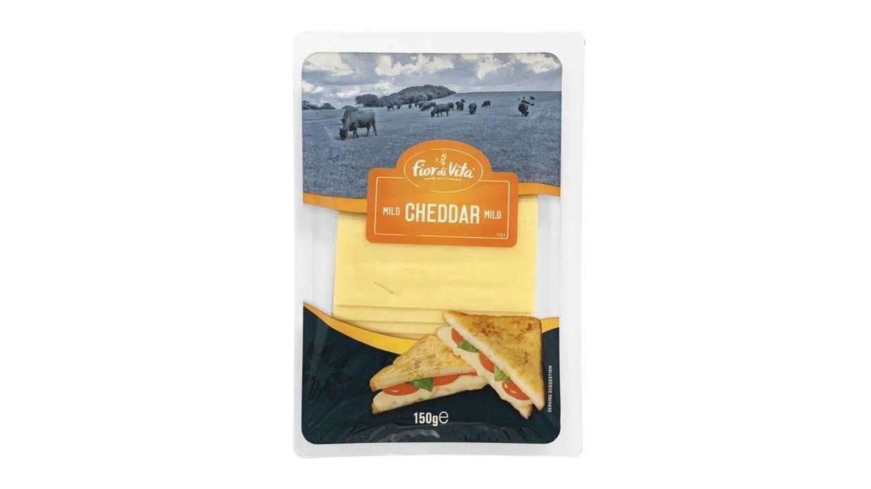 Fior Di Vita Mild Cheddar Slices, 150g
