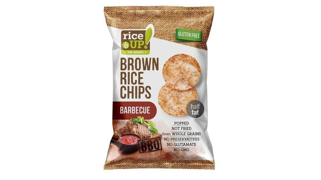 Rice Up Brown Rice Chips BBQ Flavour, 60g