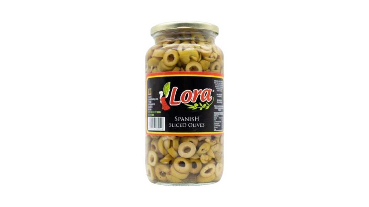 Lora Green Sliced Olives, 900g