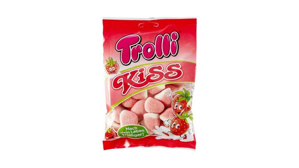Trolli Kiss Strawberry, 200g